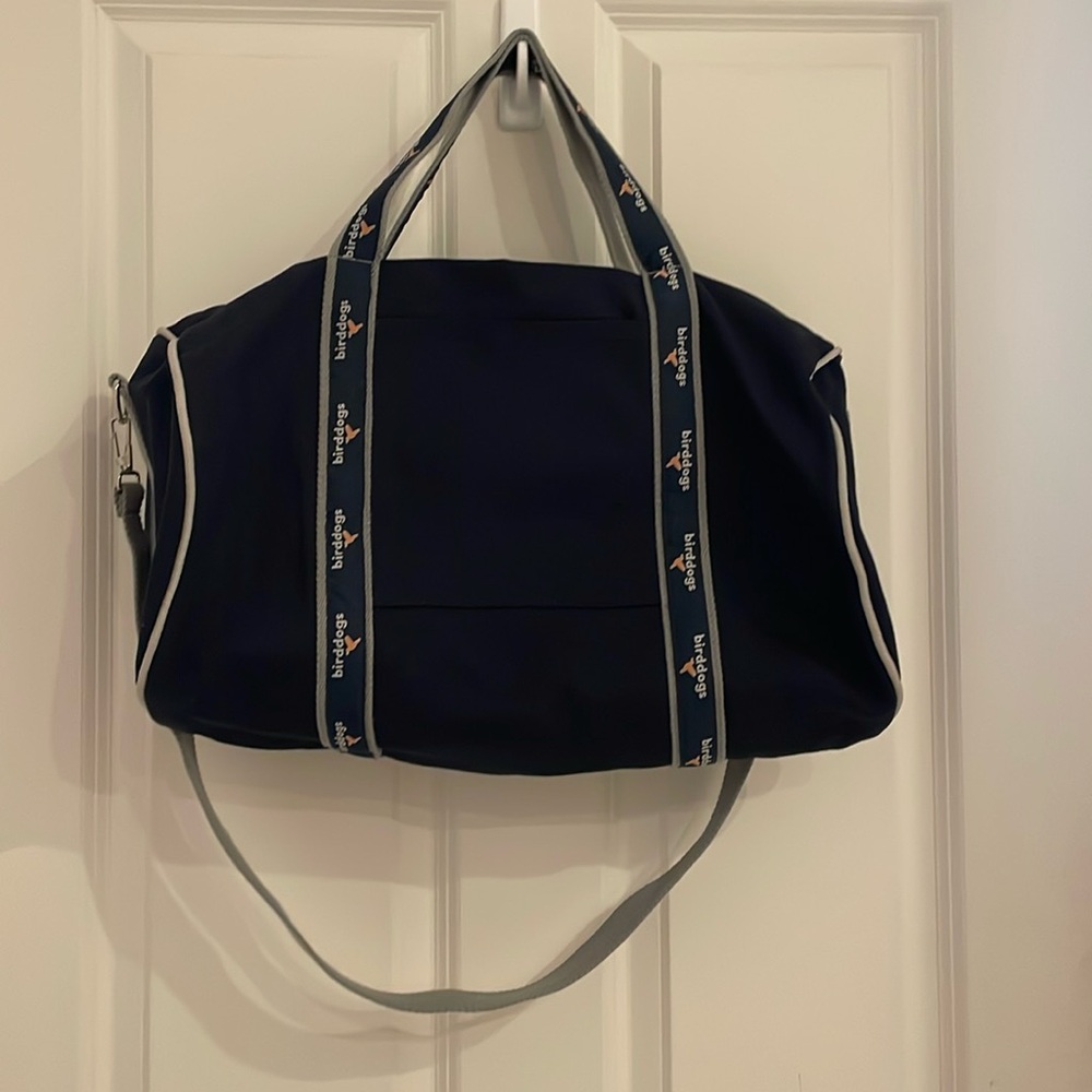 Birddogs Duffle Bag Canvas Overnight Gym Bag Navy Bird Dogs